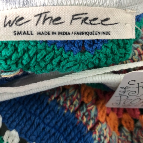 Free People Crochet Inset Raglan Top - Picture 9 of 10